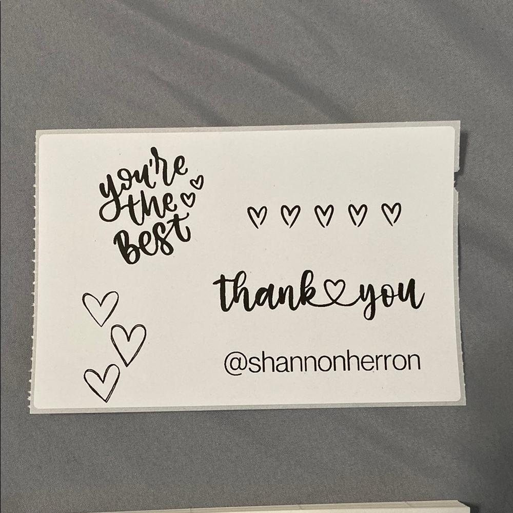 Custom 4x6 Thank You Cards/Stickers, Set of 50 - Picture 2 of 7